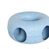 2 in 1 Cat Tunnel Bed Donut Cave Hideaway Pet Circle Hideout for Indoor Cats