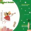 12pcs Colorful Design Christmas Hanging Wooden Xmas Decor Sweet Girl-Shaped Pendant  New Year Gift
