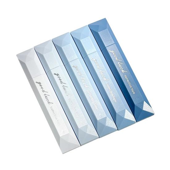 

5 шт. Двусторонняя лента-ручка, корректирующая лента, диспенсер для ленты для скрапбукинга, для упаковки подарков, крепления фотографий, поделок своими руками и исправления ошибок синий