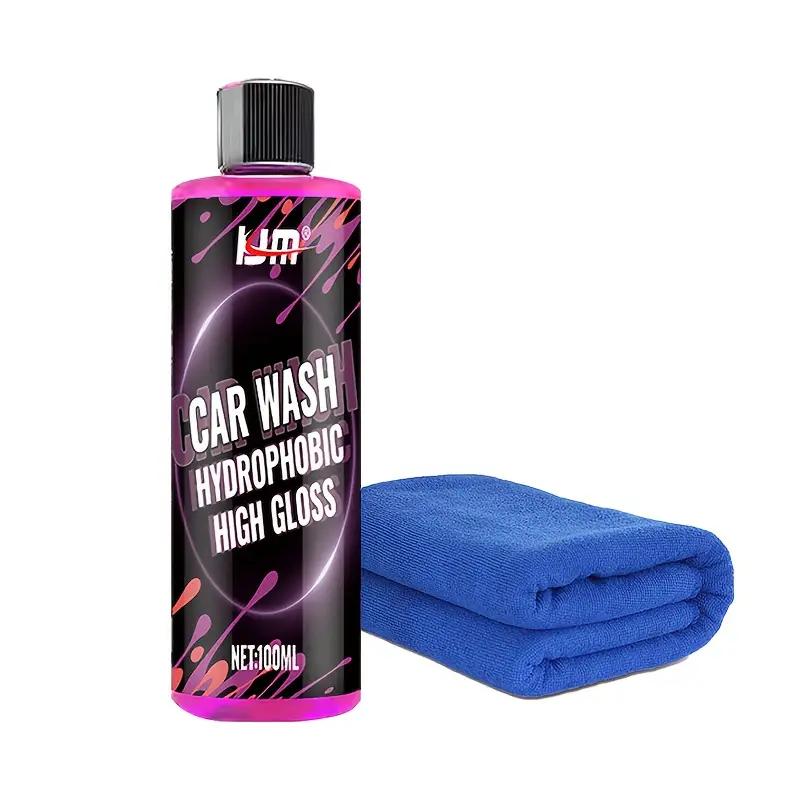 

High Concentration High Foam Car Wash Liquid,Pink Foam Car Wash Liquid/Maintains Car Paint Surface,1:100 Concentrated Formula Normal