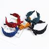 Sweet Polka Dot Print Bowknot Hair Hoop Women Wide Band Cloth Headband Headwrap Hair Decor
