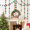 4m Paper Christmas Style Pull Flag Colored Disc Ornaments Home School Kindergarten Party Holiday Atmosphere Arrangement Props