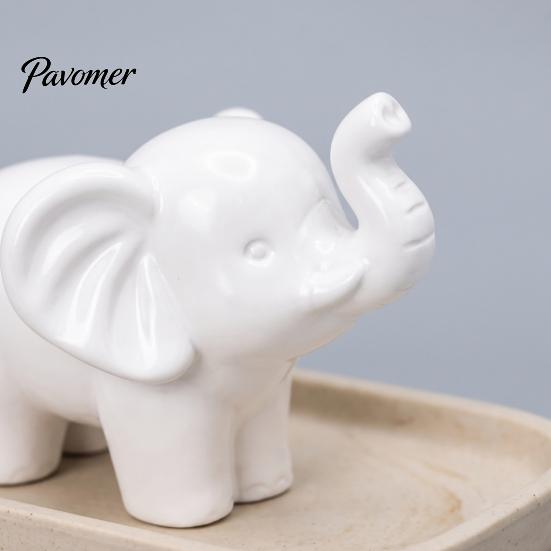 Cute Elephant Sculptures for Shelf Mini Resin Figurine, Good Luck Statue Tabletop Decor, Artistic Ornaments Small Ornament Home Office Shelf,