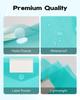 10pcs folder 11 hole plastic envelope transparent folder with labels 3-ring loose leaf folder A4 sized letter sized pocket organizer