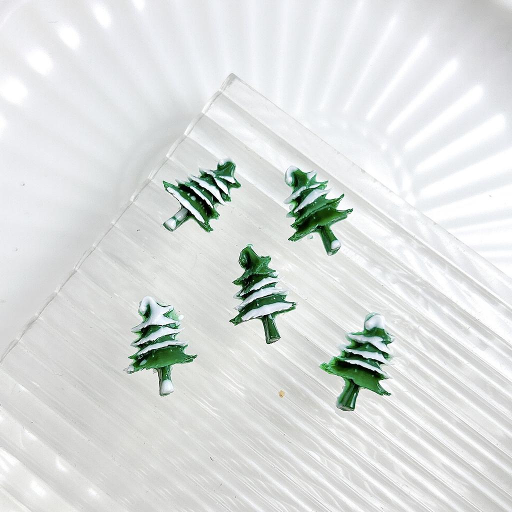 New Resin Christmas Series Christmas Tree Color Hemisphere Nail Art Decoration Diy Nail Art Accessories Phone Case Accessories