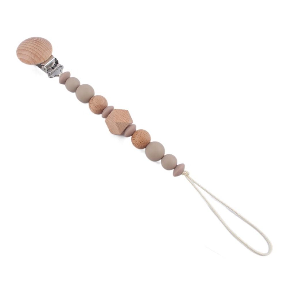 Dummy Clips Baby Pacifier Chain Octagonal Space Beads Baby Teether Toys Straps Children