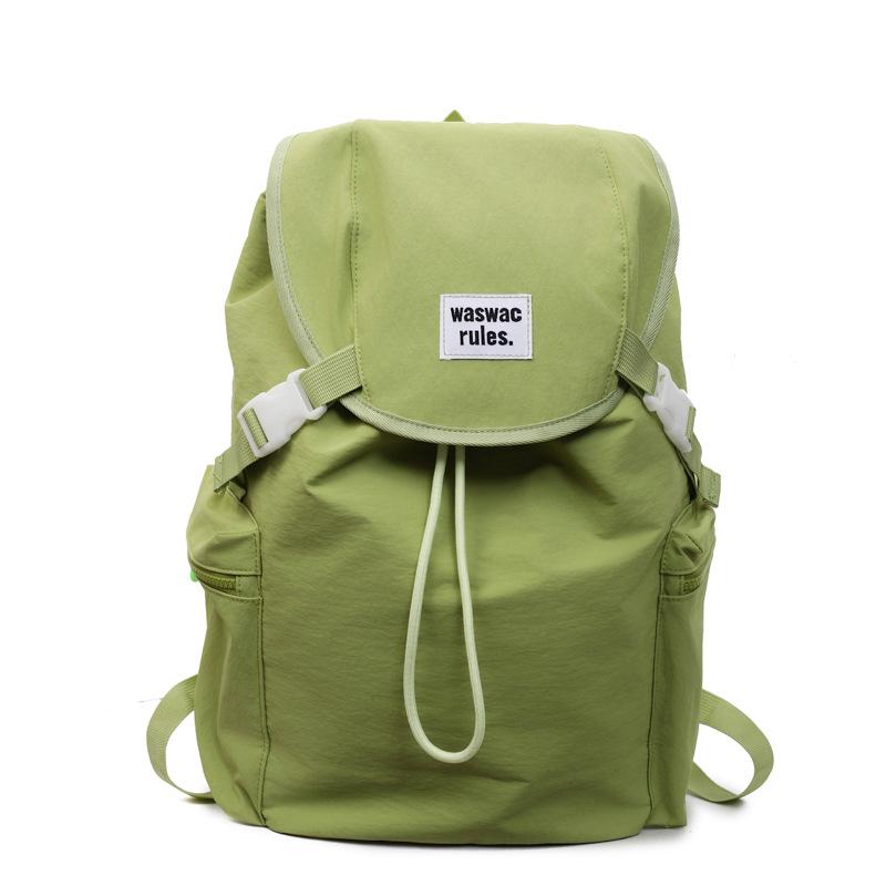 New Niche Lightweight Nylon Canvas Backpack Casual Fashion Drawstring Travel Large Capacity Backpack