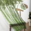 Bamboo Tree Green Plant Sheer Curtains for Living Room Transparent Tulle Window Curtain Bedroom Kitchen Home Decor Veil Drapes