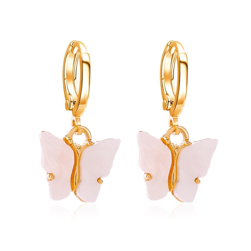 1 Pair earings Multicolor Butterfly Dangle Earrings For Girlfriend Cute Insect Butterfly Earrings Gentlewoman Jewelry Gifts