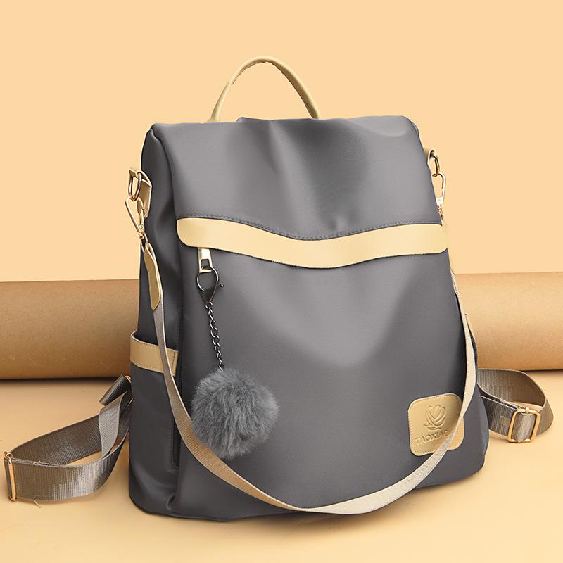 Waterproof Oxford Fabric Backpack for Women  Anti-theft Backpack  Lightweight Nylon Travel Backpack  Fashionable Shoulder School Bags