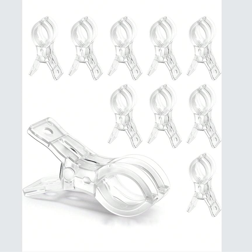 

10pcs Large Transparent Plastic Balloon Arch Clips, Heavy Duty Clips Suitable For Balloon Arch Kits, Birthday Decor, Handcraft 10pcs разноцветный