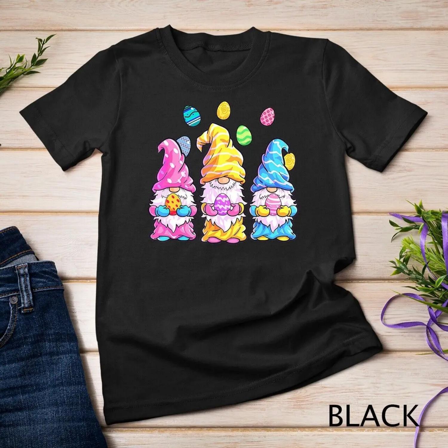 Gnome Easter T Shirt Women Outfit Girls S