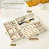 3/5Layer Flannel Jewelry Box Earring Necklace Ring Boxes Jewelry Dustproof Tabletop Organizers Multifunctional Storage Box Gifts