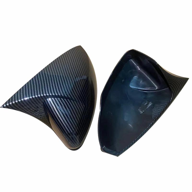 Capa de espelho retrovisor para Volkswagen para VW Polo Mk6 AW GTI 2018- OX Horn Car Caps Shell Guarnição de fibra de carbono Look Exterior