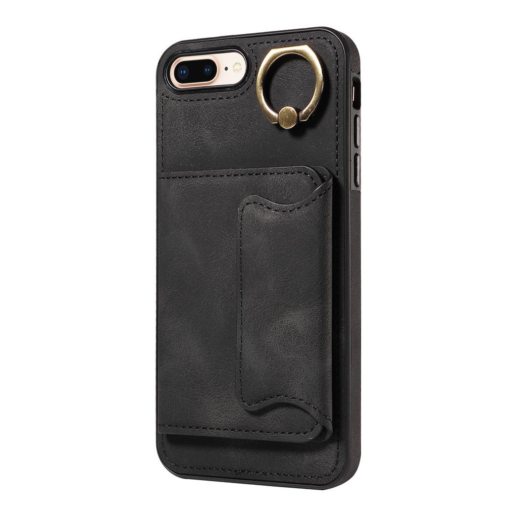 Ring Bracket Card Holder Slots Cover Phone Case for iPhone 7,iPhone 8,iPhone 7 Plus,iPhone 8 Plus,iPhone SE 2020,iPhone SE 2022