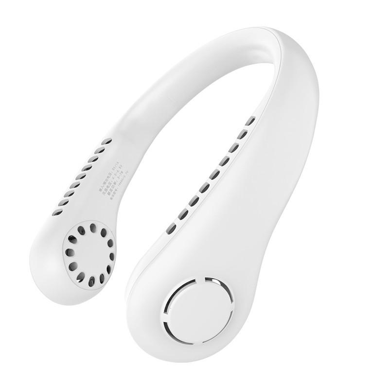 

Портативный шейный вентилятор, электрический беспроводной вентилятор, перезаряжаемый USB-мини-вентилятор, безлопастные бесшумные вентиляторы, подвесной шейный охладитель для занятий спортом на открытом воздухе белый