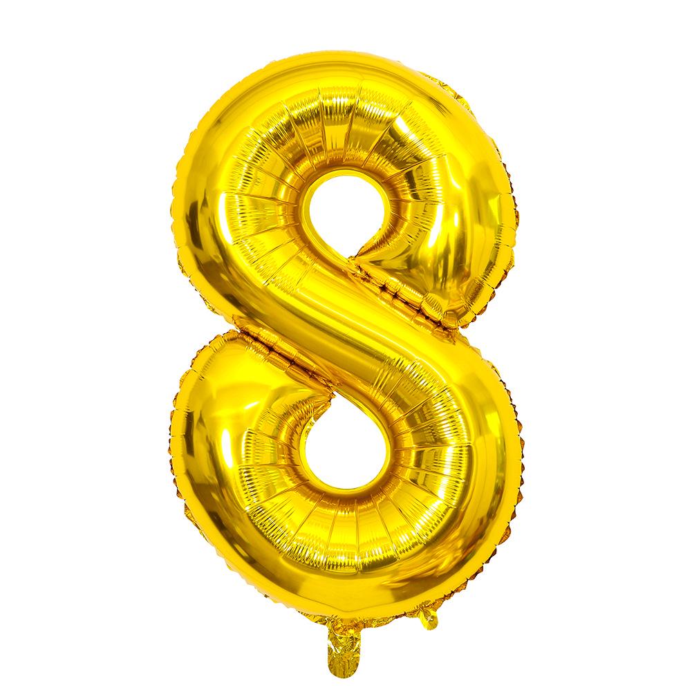 Globos de Aluminio con Número de 40 Pulgadas (EE. UU.) - Decoración de Fiesta