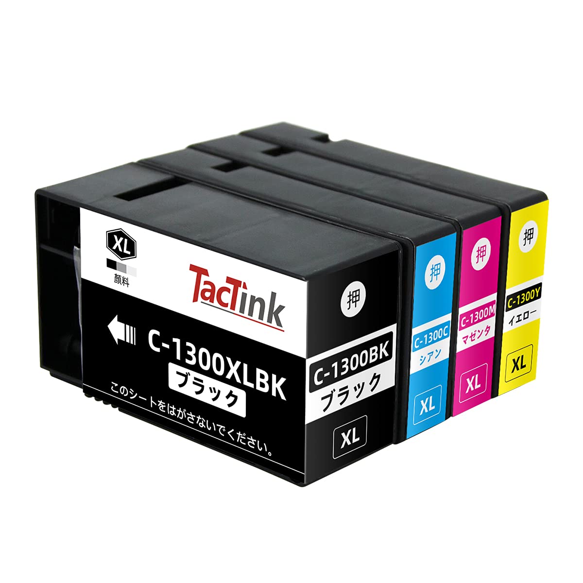 

TacTink Compatible Ink Cartridges for Premium with Level Detection IC Compatible with Canon MAXIFY and MB2030 PGI-1300XL Canon, 4-Color Set,