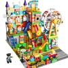 Feile Large Particle Educational Building Blocks Compatible with Lego: Castle and Amusement Park Set for Kids