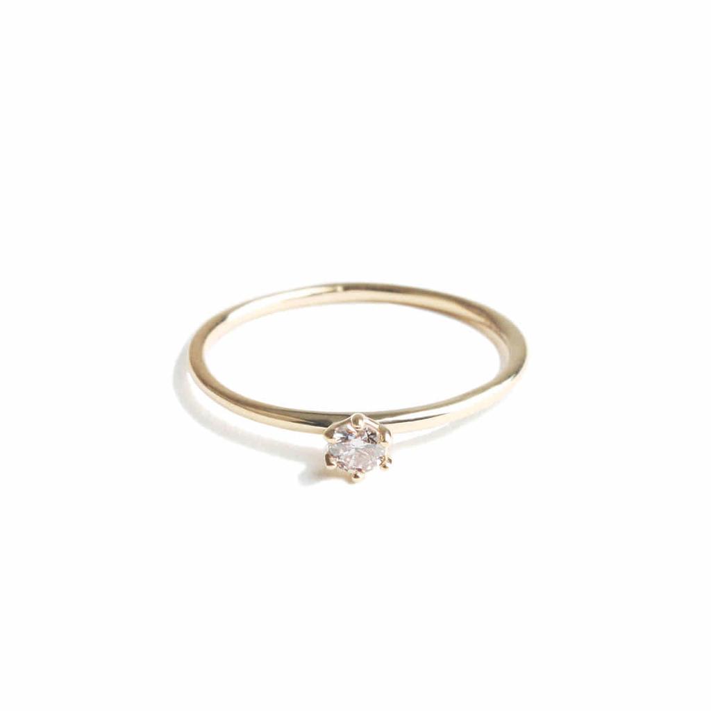 Mezmic Fairy Cognac Diamond Crown Ring