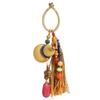 Handwoven Bottle Gourd Tassels Keychain with Natural Cotton Rope Symbolizing Fortunes Keyring Accessories