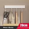20/30/40/50CM Kitchen Hook Rack Punch-free Wall Mounted Storage Racks For Cup Kitchenware Home Bathroom Kitchen Accessories