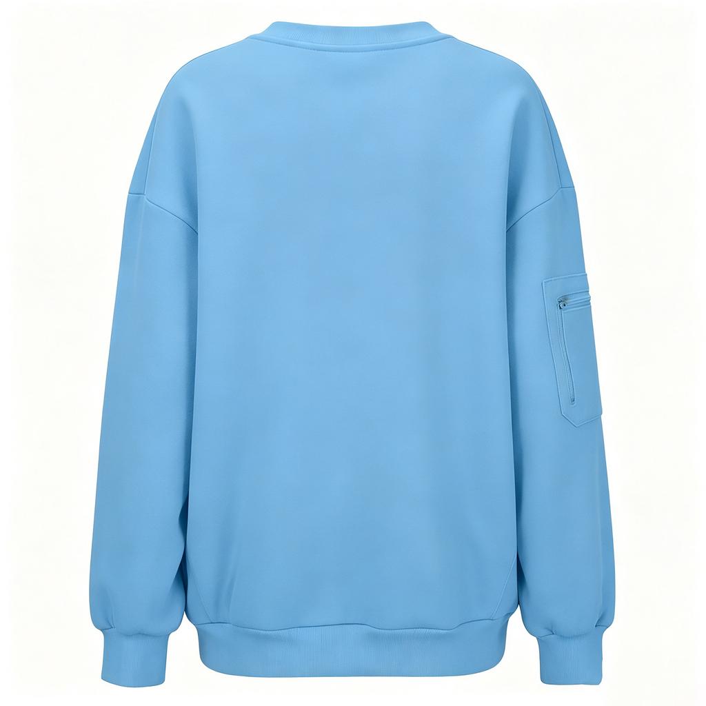 Women's Casual Neck Long Sleeve Sweatshirt Top