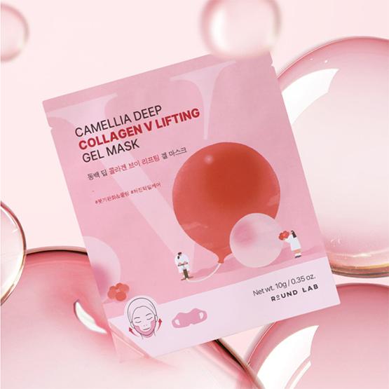 ROUND LAB Camellia Deep Collagen V Lifting Gel Mask 10g*4EA