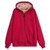 Plus Velvet Thick Warm Jacket Women's Autumn and Winter Plus Size Hooded Loose Fat Jacket Trend