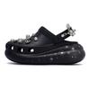 Classic Crush 811 Feito na Lua Secreta Corrente de Pérola Buraco Sapatos Unissex Preto e Branco