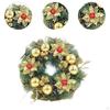 Artificial Christmas Wreath DIY Xmas Garland Wall Pendant Party Supplies Hanging Ornaments