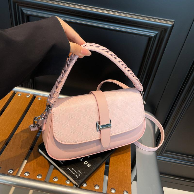 Premium Textur Nischentasche Neue trendige Mode Damenhandtasche Umhängetasche vielseitige Schulter-Satteltasche