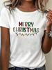 (Asian Size) Tee Top Print New Year trend lovely Clothing T Shirt Women Fashion Christmas Festival Female Woman Short Sleeve Graphic T-shirts
