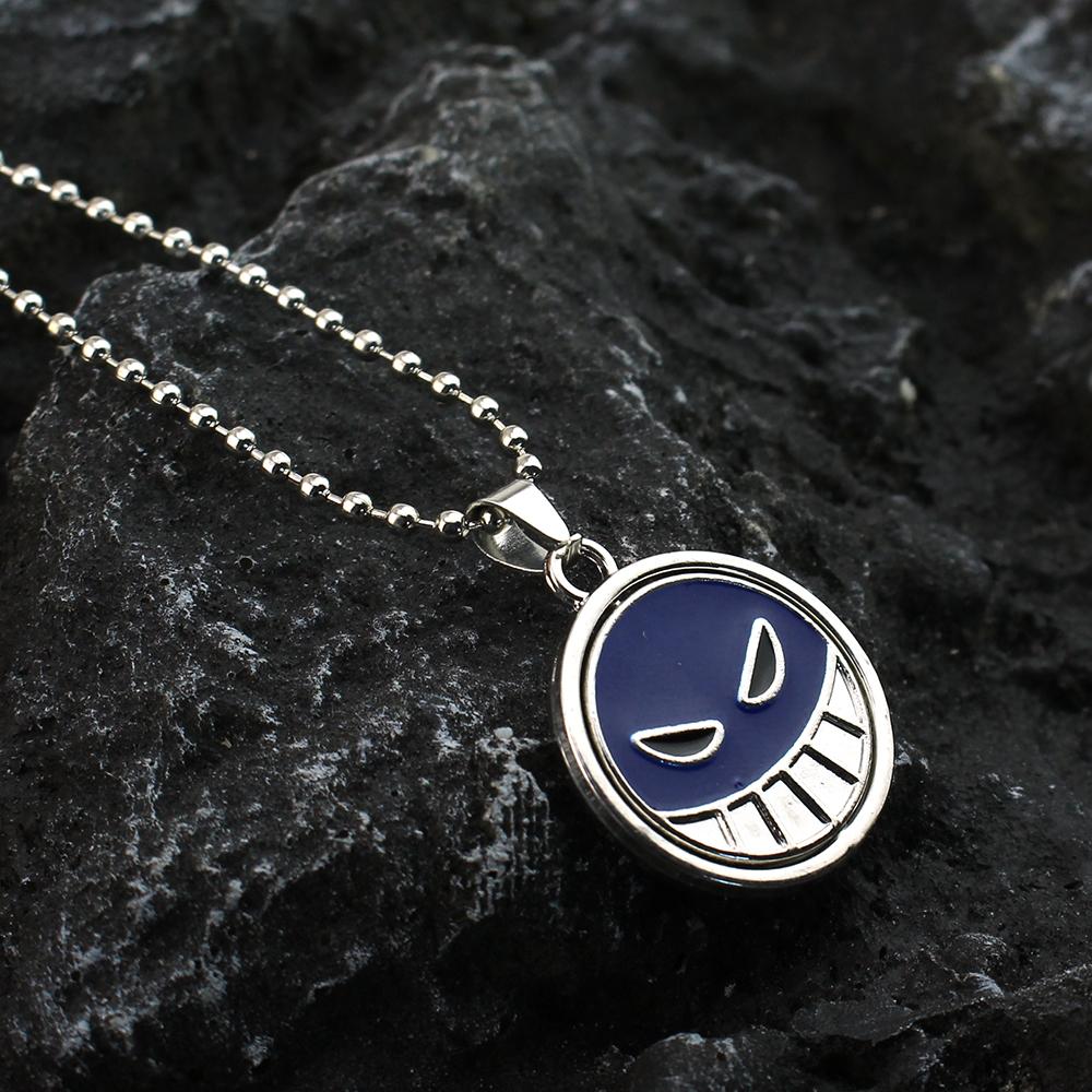 Ace Necklace for Women Men Anime Metal Necklaces Jewelry Rotating Pendant Chains Choker Collares Charm Gift