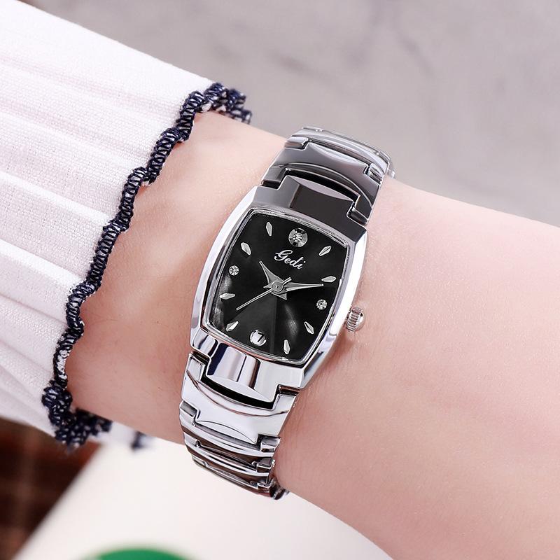 Light Luxury High-End Women S Watch Retro Wine Barrel Versatile Business Wind Waterproof Quartz Watch