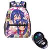 Anime Lucky Star Konata Dessin Animé Sac à Dos Étudiant Sac d'École Randonnée Voyage Sac à Dos de Jour pour Garçons Filles Mode Sac à Livres Sacs à Bandoulière