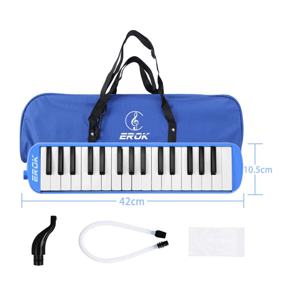 32 Keys Melodica Mini Piano Keyboard Musical Instrument Mouth Organ Children Gift With Portable Bag Mouthpiece Accessories