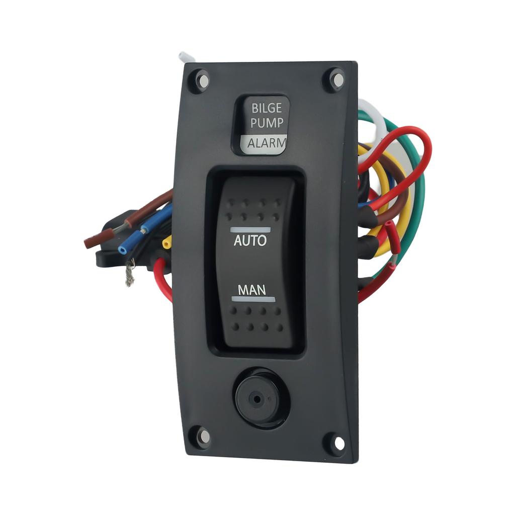 Switch Panel Pump Bilge Curved Shaped Plastic IP66