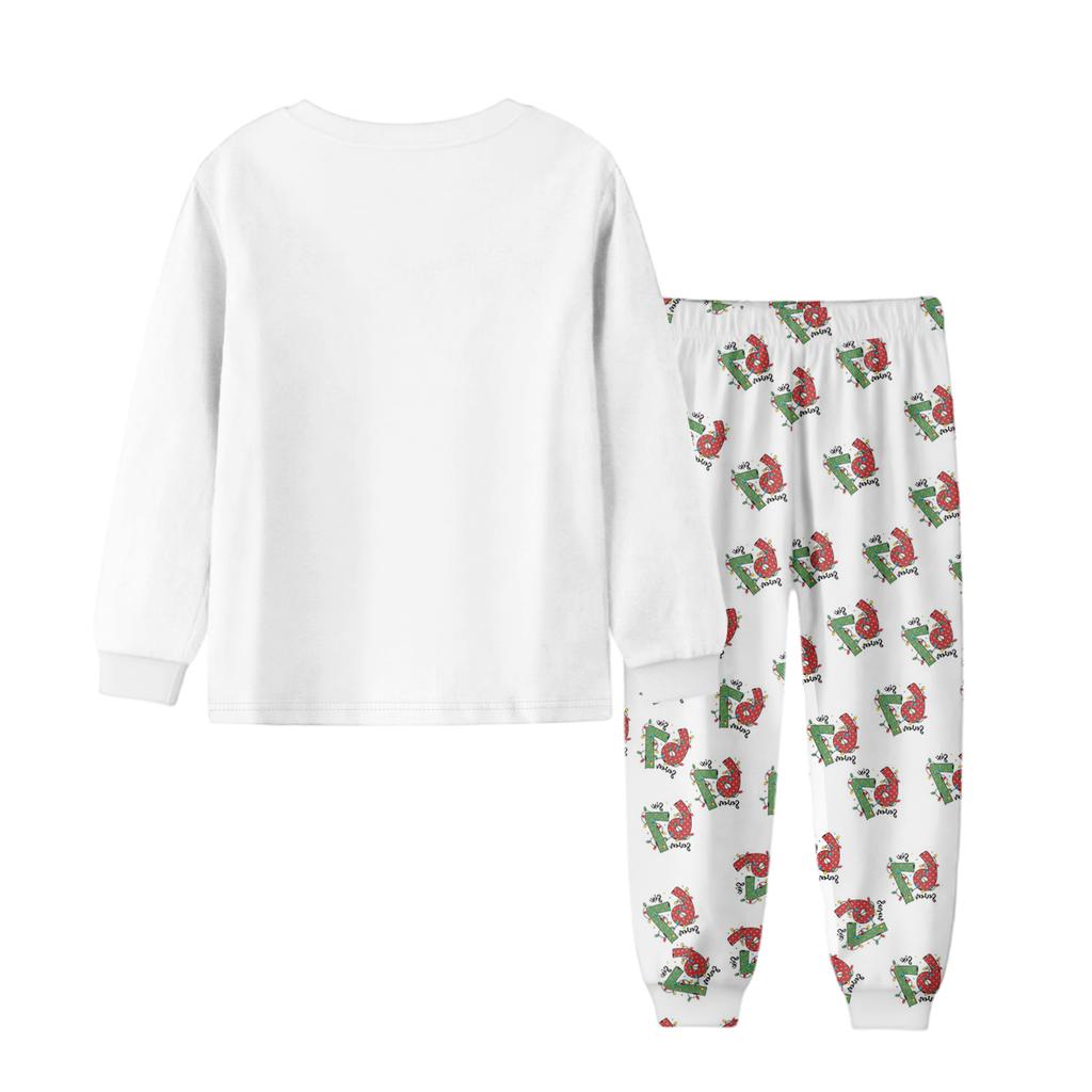 Children's Set - Boy And Girl Printed Thin Two-Piece Set With Long Sleeves And Pants