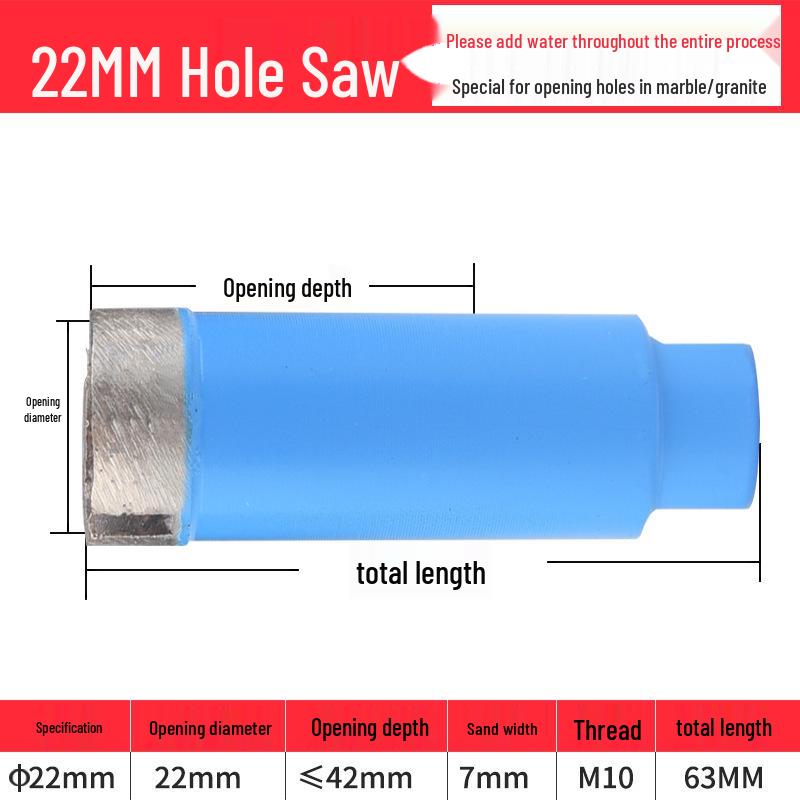 Angle Grinder Drill Bit for Marble, Glass, Tile & Granite