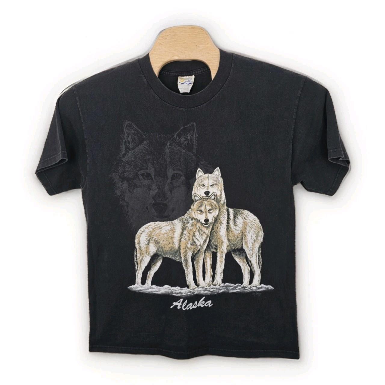 Vintage Jan Griggs Alaska Wolf Pack T-Shirt Adult Large Port & Company Nature Unisex T-Shirt XXL