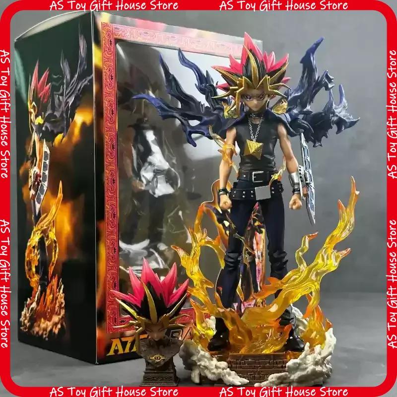 Yugi Muto Anime Figure 28Cm Pvc Collectible Model Statue Dual Headed Duel Monster Home Decoration Gift For Adult Collectors