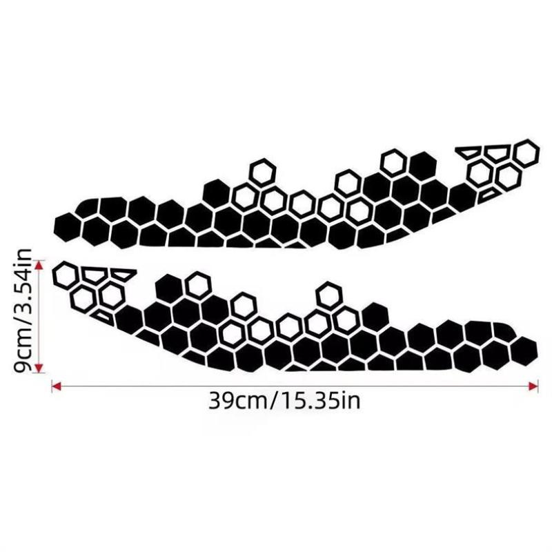 Motorcycle Honeycomb Decals Reflective Stickers Multicolor Decorative Sticker Motorbike Bumper Ornament Modification Accessories