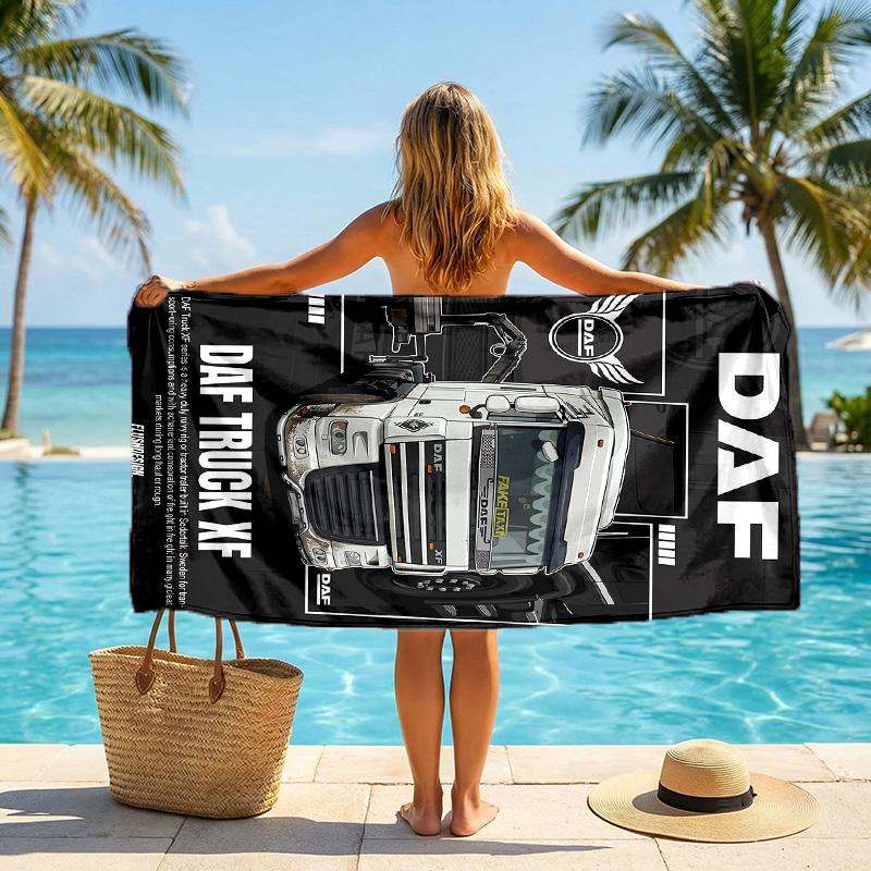 DAF Fashion Beach Towel Portable Soft Quick Dry Towel For Swimming Camping Holiday Use