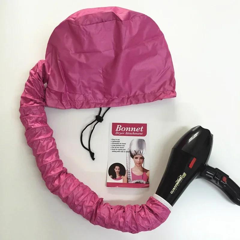 Portable Hair Dryer Hat Drying Hat Quick Dry Cap Hair Dryer Heating Cap Hairdressing Tools Styling Accessories Curly Hair Care розовый
