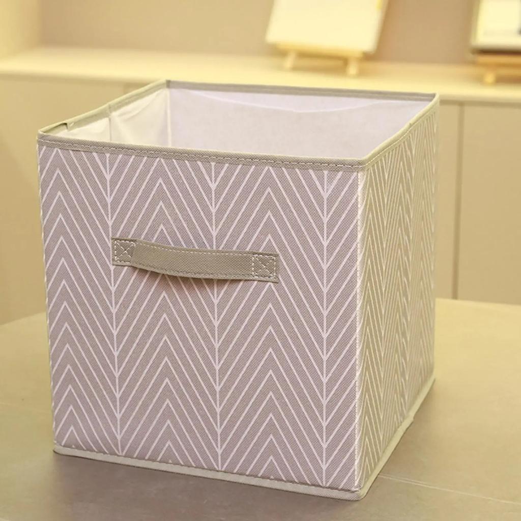 1pc Cube Storage Bins for Clothes Foldable Fabric Closet Storage with Handles Bedroom Wardrobe Organizing Container for Tops