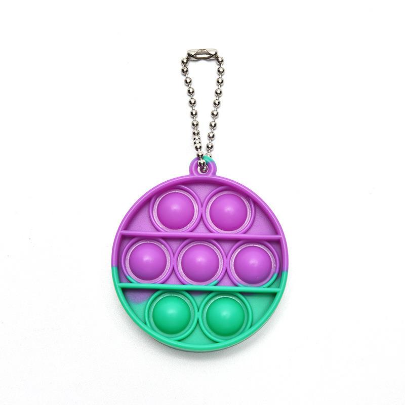 Lot 30 Mini Pop It Porte-Clés – Jouet Sensory Bubble Anti-Stress Silicone, Fidget Toy Pop Push It Pour Enfants & Adultes