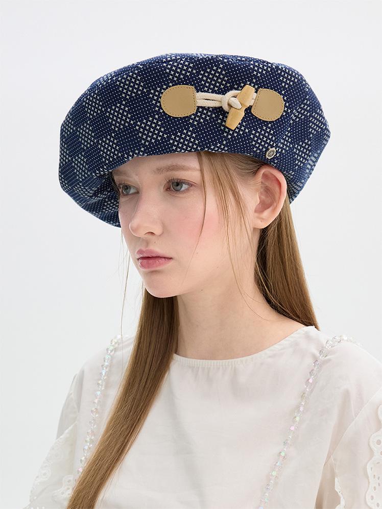 Beulaunhaes Toggle Beret - Navy