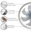 50cm * 13cm Three Color Dimming Household LED Fan Light Bedroom Intelligent Remote Control Ceiling Fan Lamp Electric Ceiling Fan With Light