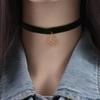 Clavicle Chain Christmas Choker Cartoon Cartoon Pendant Choker Velvet Collar Necklaces  Decoration